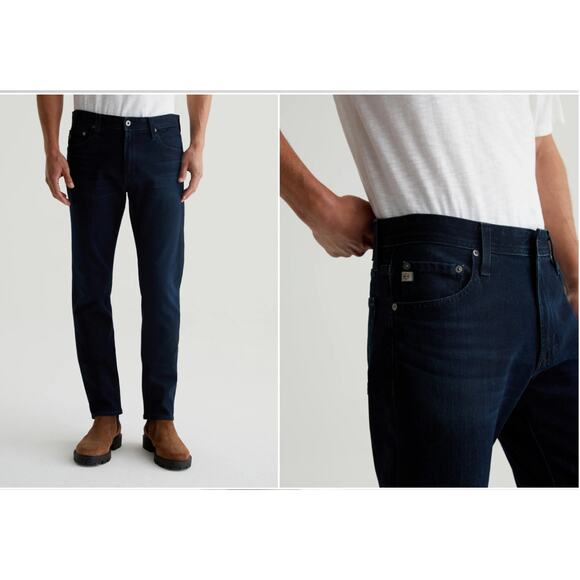 AG Adriano Goldschmied The Tellis Modern Slim Dark Wash Denim Jeans Mens 34 x 34 - Picture 1 of 9